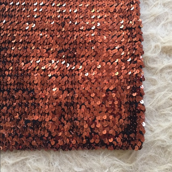 Copper sequins tube top - Picture 4 of 6